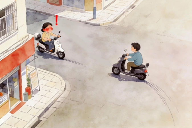 没撞到也要赔偿？电动车逆行“吓倒”对向骑行者，双方并无接触，法院判决认定“须担责”！